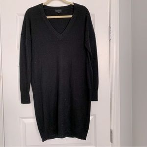 Jcrew V Neck Tunic Italian Cashmere Long Sleeved Dress